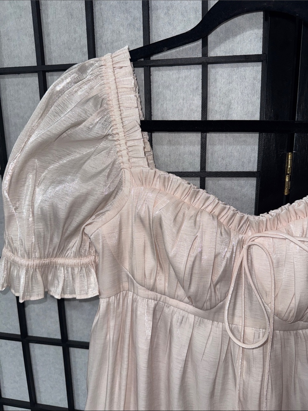 Selkie Seashell Wide Leg Jumpsuit Blush Pink Size S - Picture 12 of 16